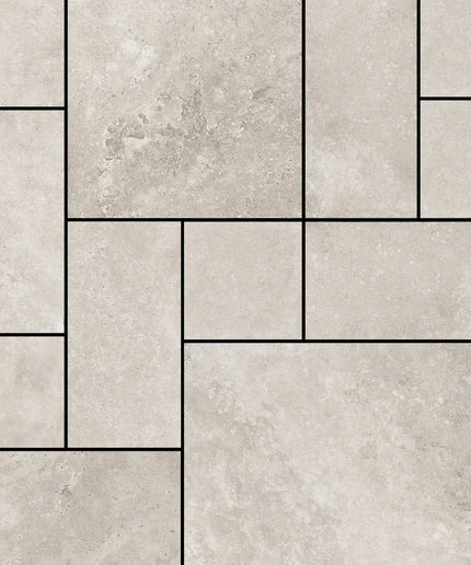 Pattern of beige tiles arranged in a grid