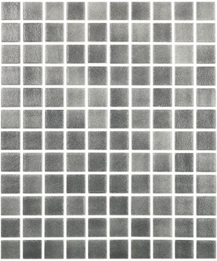 colors niebla squares glass mosaic 1x1 NS gris oscuro