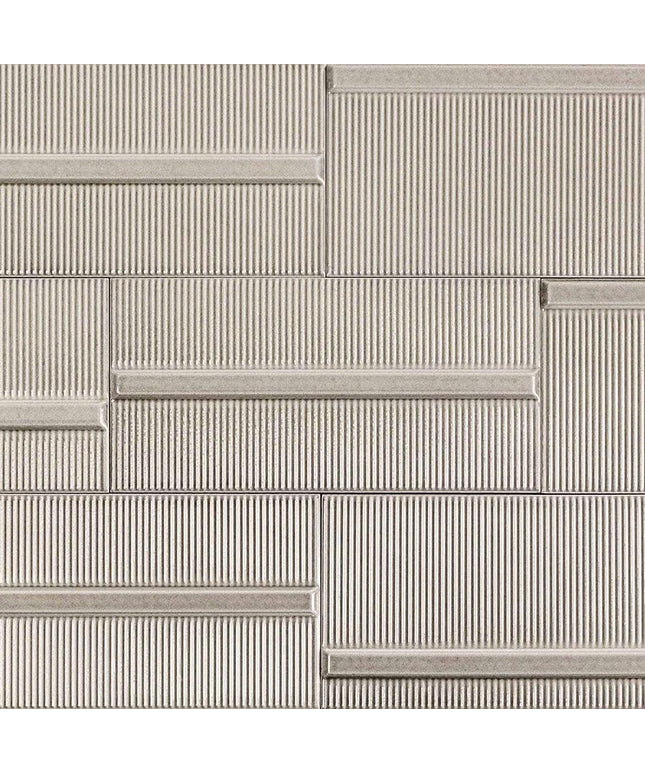 gris stacked 4x8 reverb wall tile