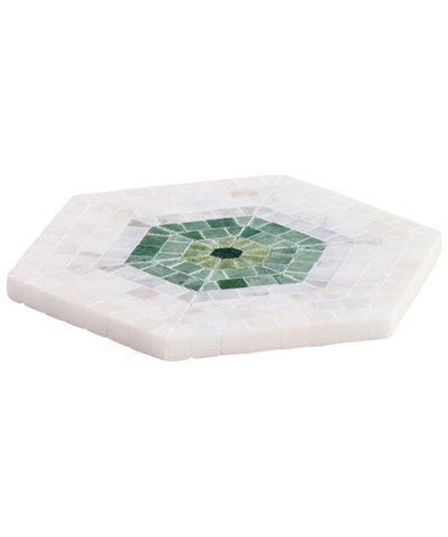 imogen hexagon tiles 6x7 verde green