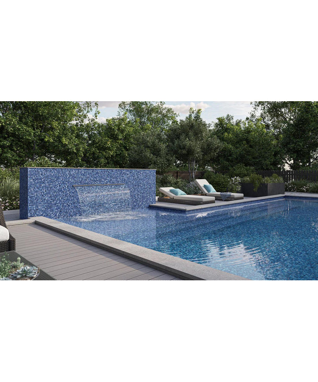 Straight Set Nuance Glass Mosaic Tile 1x1