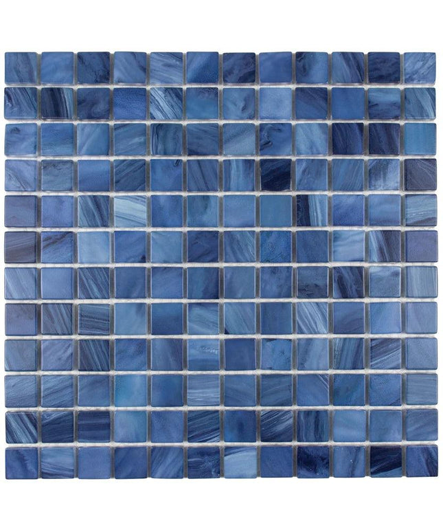 Straight Set Nuance Glass Mosaic Tile 1x1