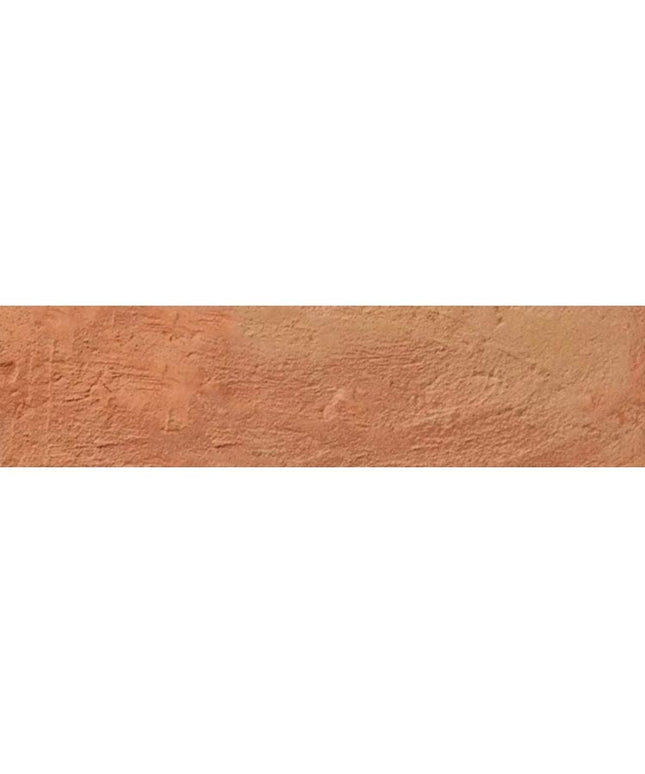 Italian terracotta 3x12 natural tile with rustic textured surface