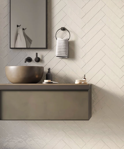  3x12 wall tiles ivory herringbone