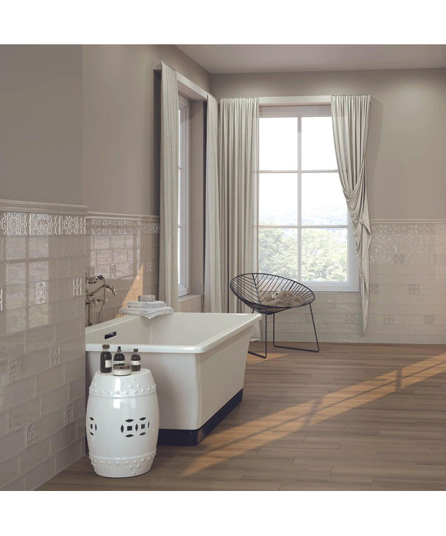 ivory wall and floor tiles 4x12 subway