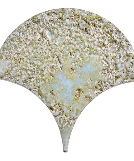 Decorative stone tile with a natural pattern on a white background