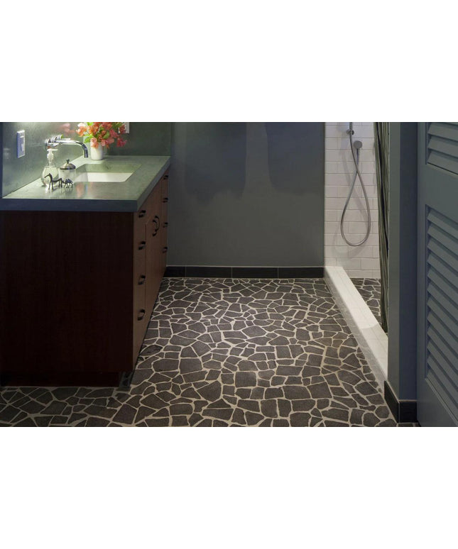 basalt volcanic random tumbled floor tile