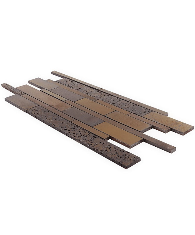 Set of wooden planks with different textures on a white background