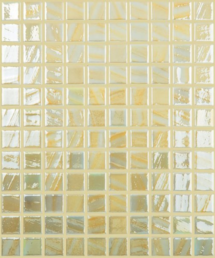 titanium squares glass mosaic 1x1 ochre brush titanium squares