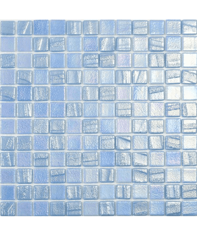 fusion squares glass mosaic tile 1x1 light blue fusion squares