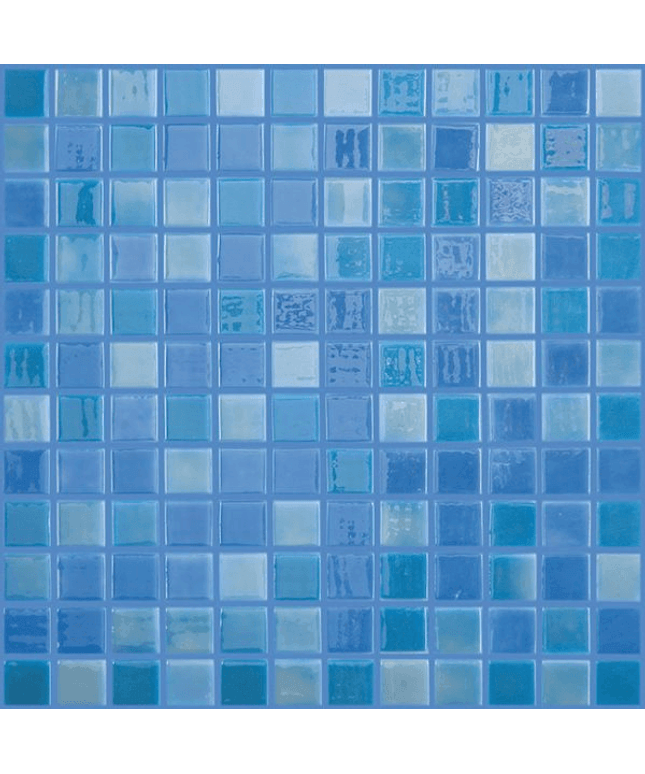 lux squares glass mosaic 1x1 light blue lux squares