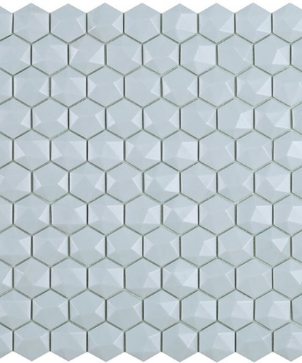 nordic 3d hexagon glass mosaic 1 4x1 4 white nordic 3d hexagon glass mosaic