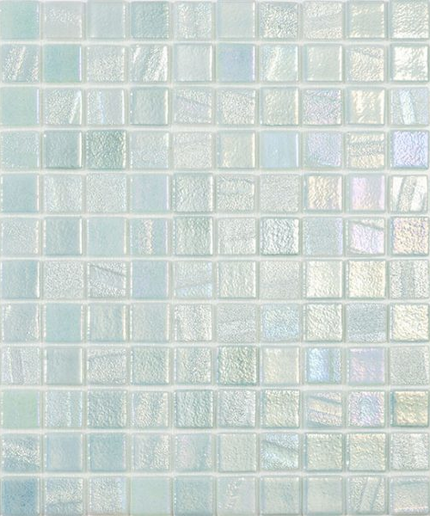 fusion squares glass mosaic tile 1x1 light green fusion squares