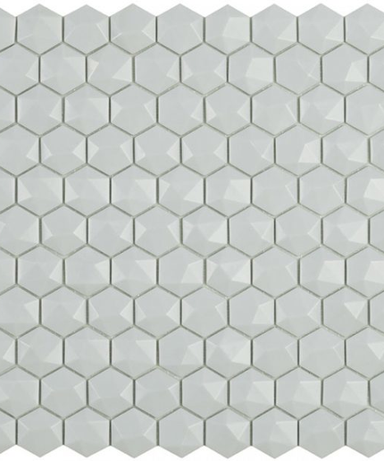 nordic 3d hexagon glass mosaic 1 4x1 4 light blue nordic 3d hexagon glass mosaic