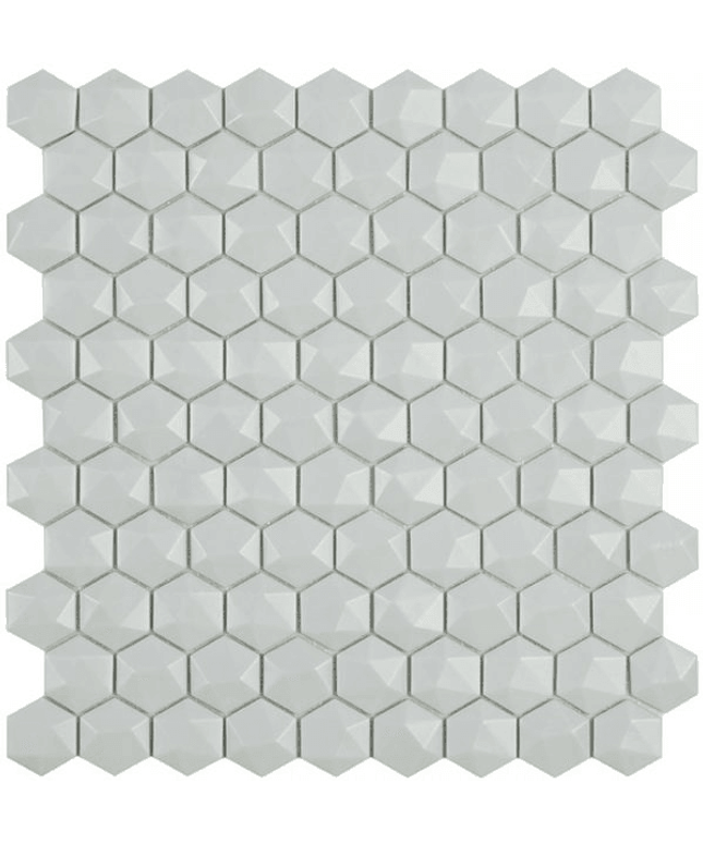 nordic 3d hexagon glass mosaic 1 4x1 4 light blue nordic 3d hexagon glass mosaic