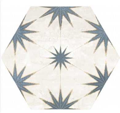 Lilya Porcelain Tile Matte Hex 8x9