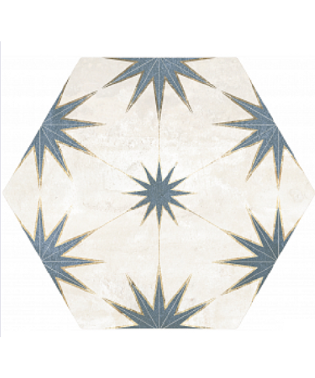 Lilya Porcelain Tile Matte Hex 8x9