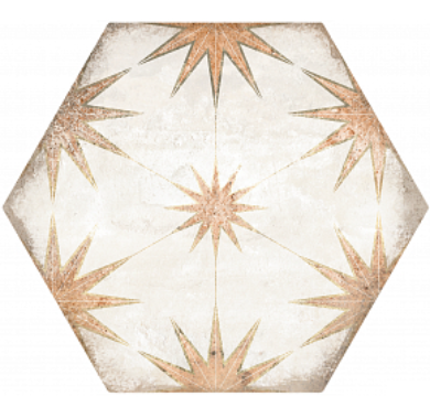 Lilya Porcelain Tile Matte Hex 8x9