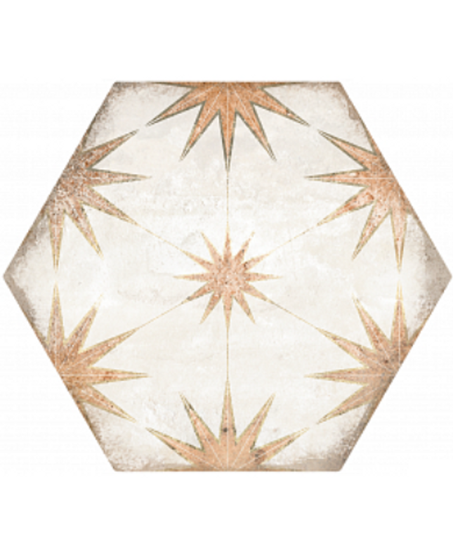 Lilya Porcelain Tile Matte Hex 8x9