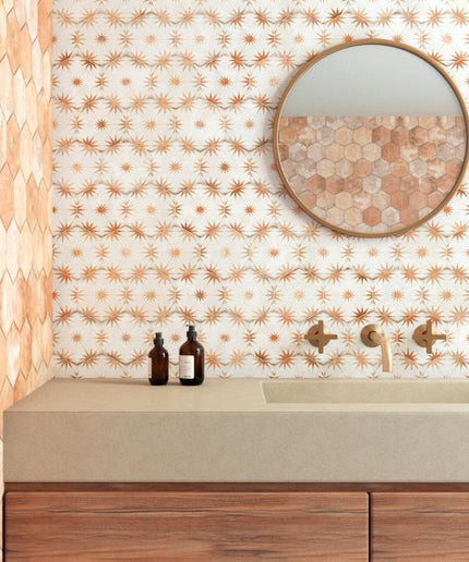 Lilya Porcelain Tile Matte Hex 8x9