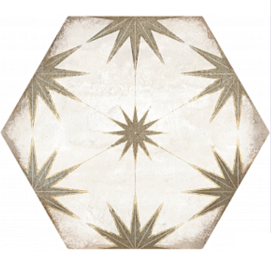 Lilya Porcelain Tile Matte Hex 8x9