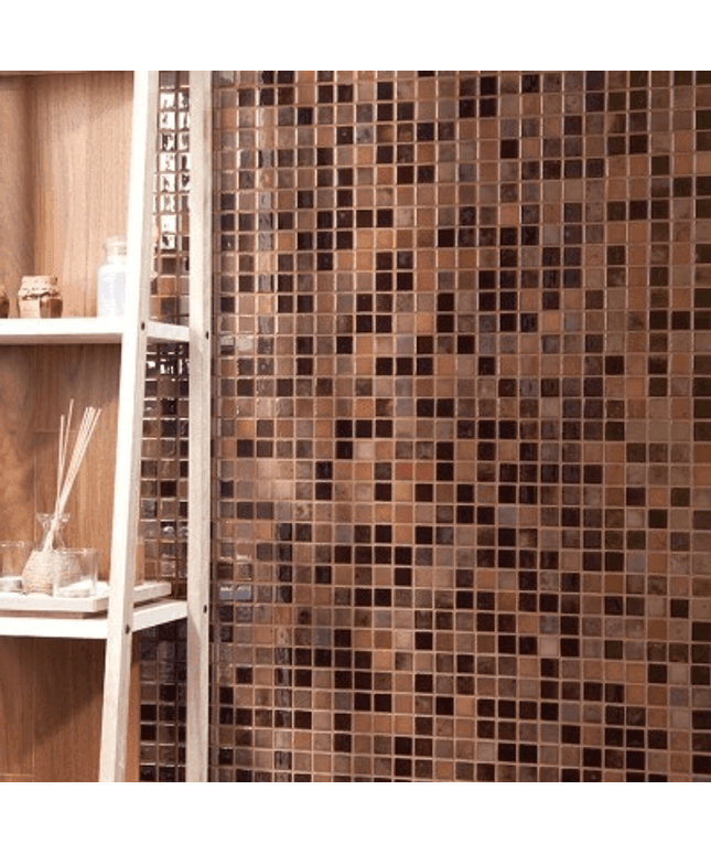 lux squares glass mosaic 1x1 