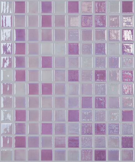 lux squares glass mosaic 1x1 magenta lux squares