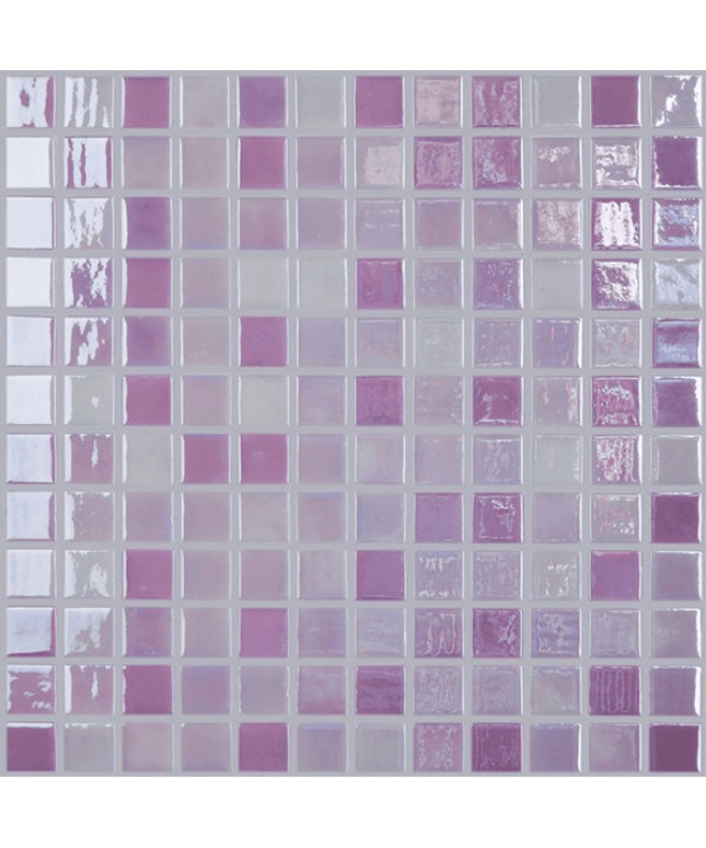 lux squares glass mosaic 1x1 magenta lux squares