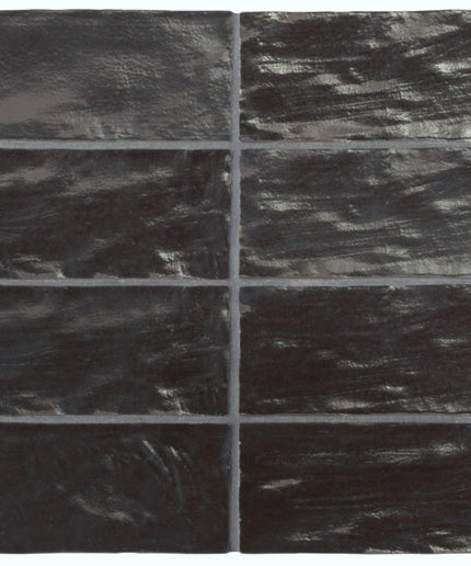 Black slate tiles arranged in a grid pattern