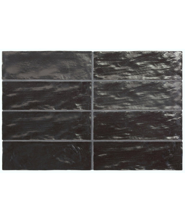Black slate tiles arranged in a grid pattern