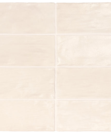Set of six beige tiles arranged in a 2x3 grid on a white background