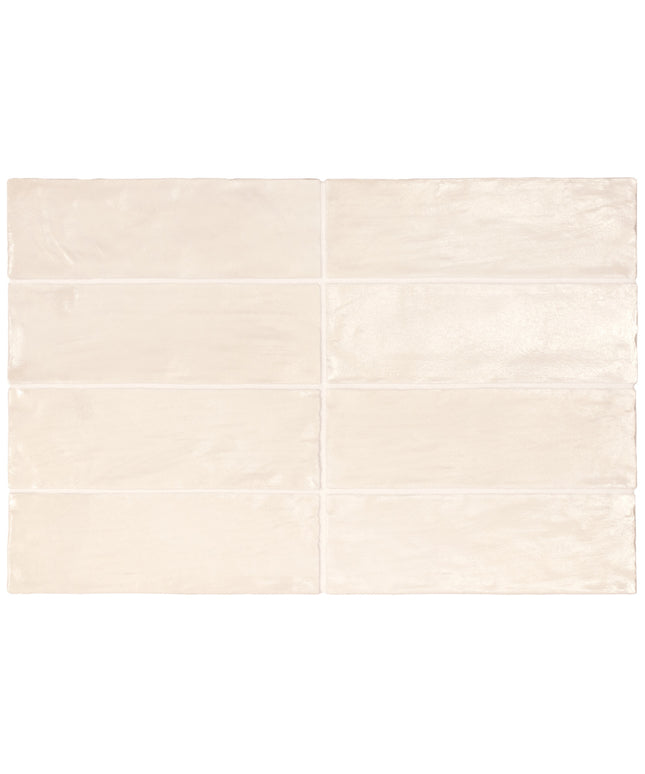 Set of six beige tiles arranged in a 2x3 grid on a white background