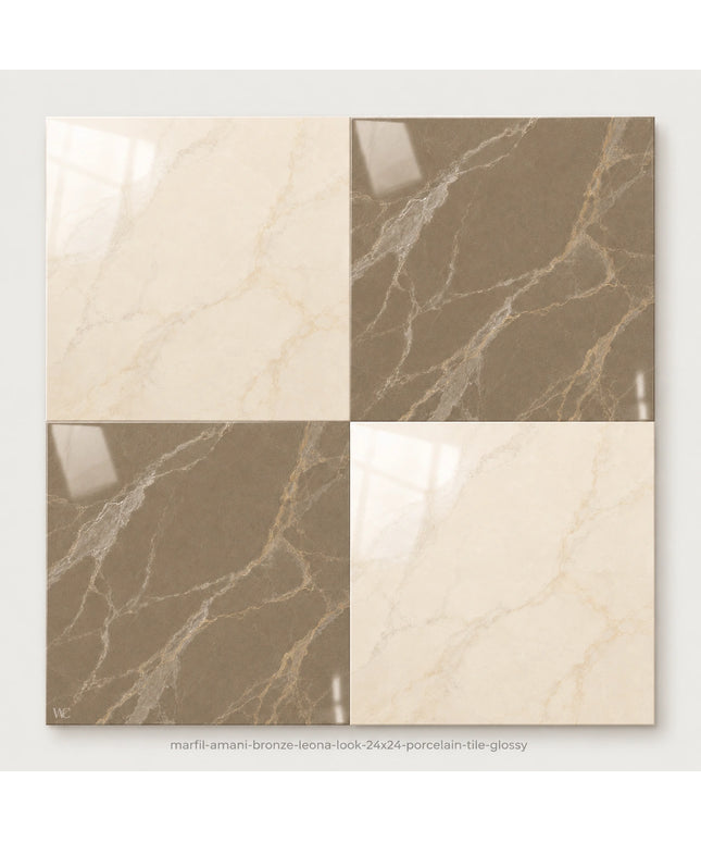 Leona Look Checkerboard Porcelain Tile 24x24
