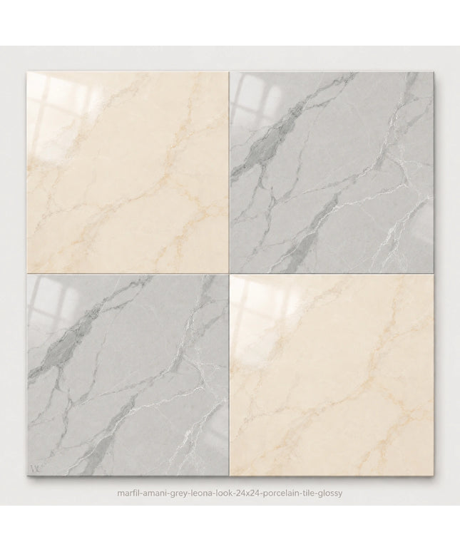 Leona Look Checkerboard Porcelain Tile 24x24