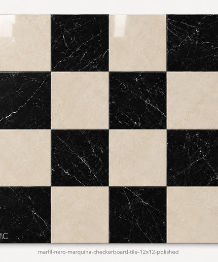 Leona Look Checkerboard Porcelain Tile 12x12