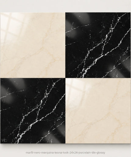 Leona Look Checkerboard Porcelain Tile 24x24