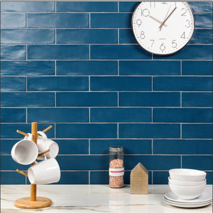 colonial ceramic subway tile matte 3x12 Wood White