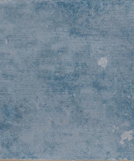 textured blue ceramic tile with rustic finish for kitchen backsplash or bathroom decor
