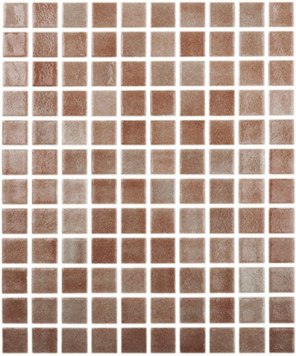 colors niebla squares glass mosaic 1x1 NS marron