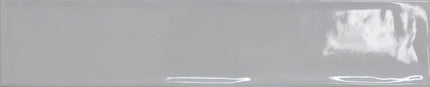 Glossy light grey rectangular ceramic tile, ideal for kitchen backsplash or bathroom walls