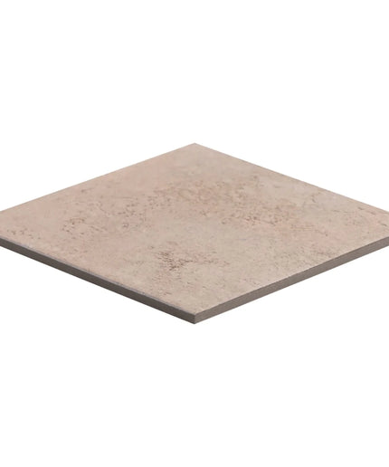 Beige square tile on a white background