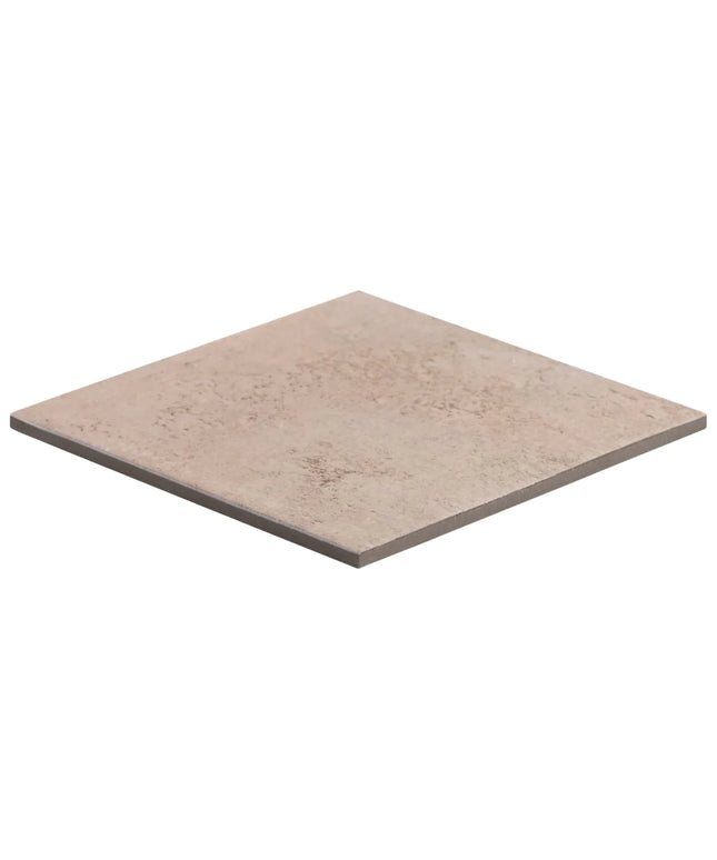 Beige square tile on a white background