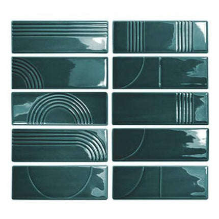 glow decor ceramic field tile gloss 2x6 3 Glow Decor Midnight Blue
