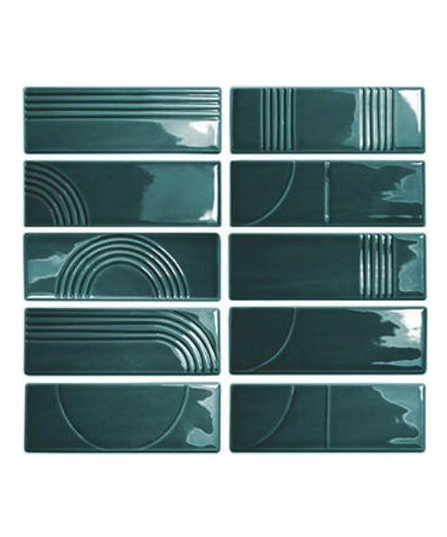 glow decor ceramic field tile gloss 2x6 3 Glow Decor Midnight Blue