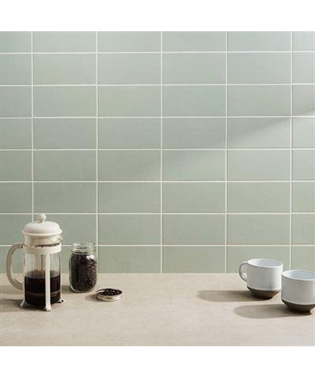 mineral green wall tile 4x8