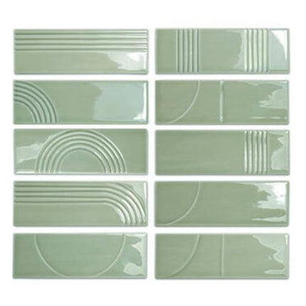 glow decor ceramic field tile gloss 2x6 3 Glow Decor Taupe