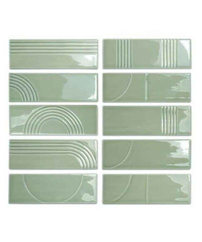 glow decor ceramic field tile gloss 2x6 3 Glow Decor Taupe