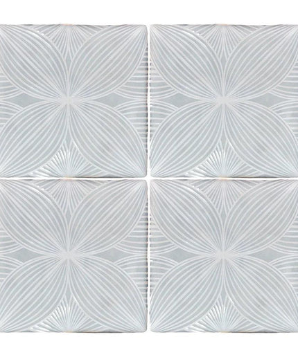 mint grey melody decor 5x5 tiles