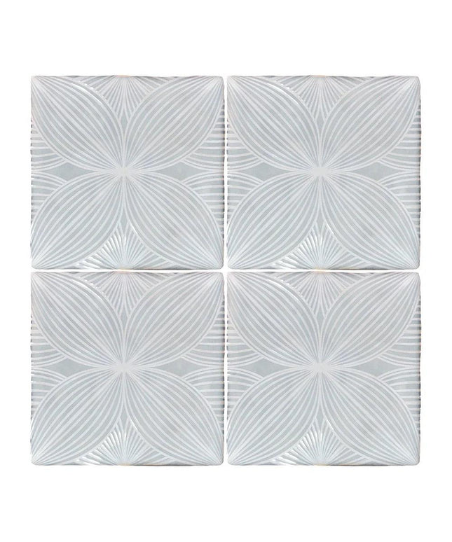 mint grey melody decor 5x5 tiles