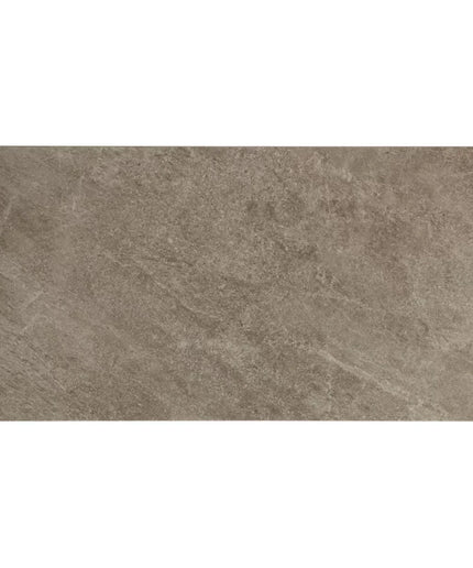 Rectangular tile with a brown, textured surface on a white background